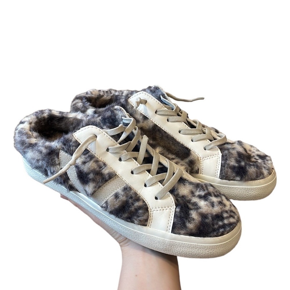 NWOT Vintage Havana Snuggle Fur Mule Mix Snake 8.5
